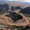 Nickel mining activity in the PT IWIP industrial area in Central Halmahera.