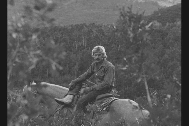 Robert Redford at Sundance Ranch, 1975. Courtesy of Robert Redford. Via Orion Magazine.