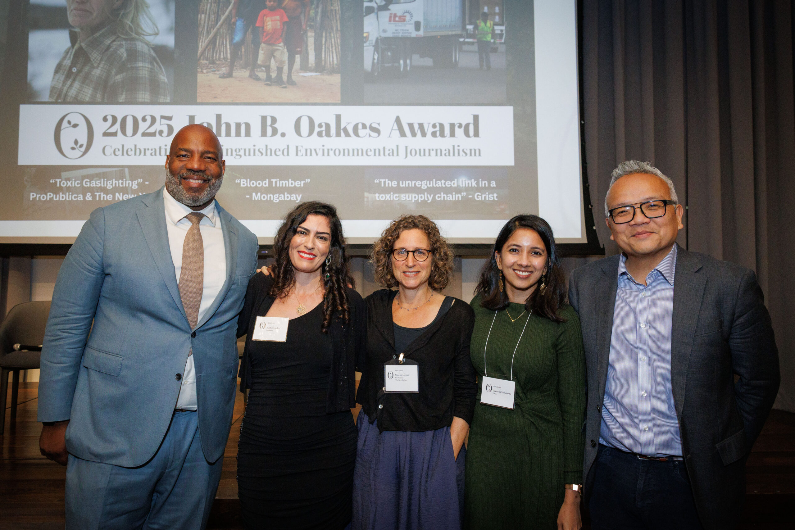 Winner Karla Mendes was honored alongside the award’s two finalists. Image courtesy of Sirin Samman.