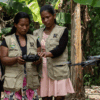 Monitors from the Ticuna community of San Francisco de Yahuma, in Loreto, Peru. They use drones to monitor and protect their forests. Image courtesy of Joseph Zegarra/Rainforest Foundation US.