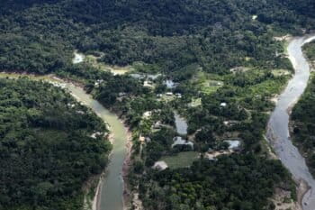 The winding Amonia River in Acre state. (AP Photo/Jorge Saenz, File)