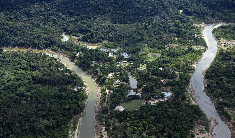 The winding Amonia River in Acre state. (AP Photo/Jorge Saenz, File)