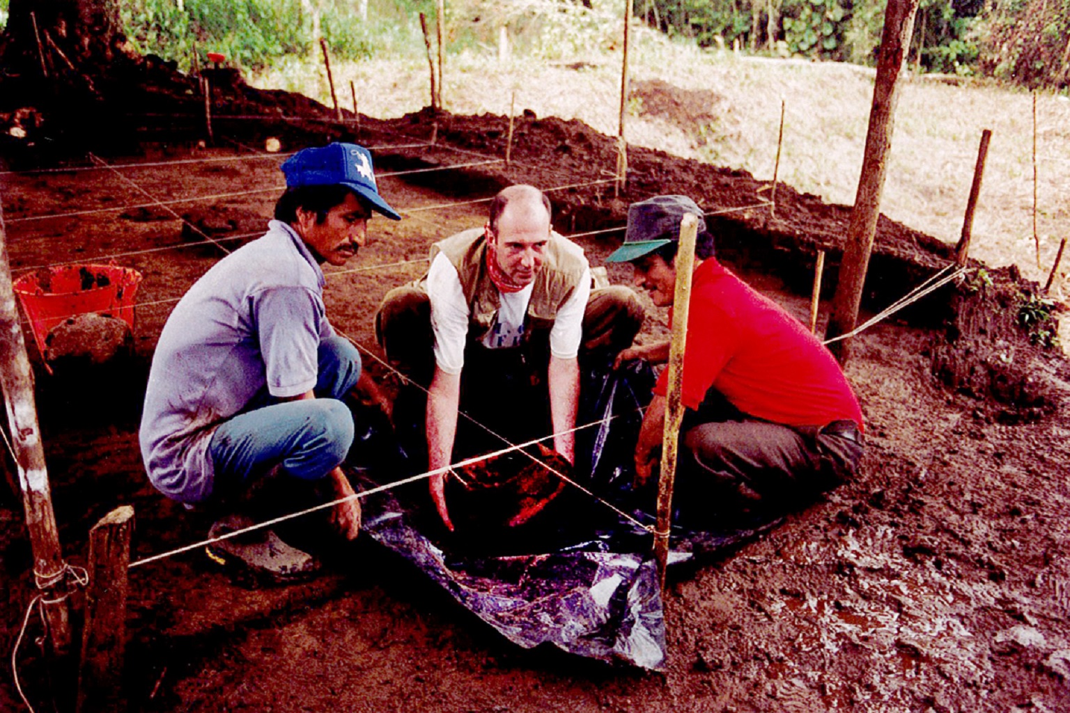 Rostain at work at the Upano Valley in eastern Ecuador.
