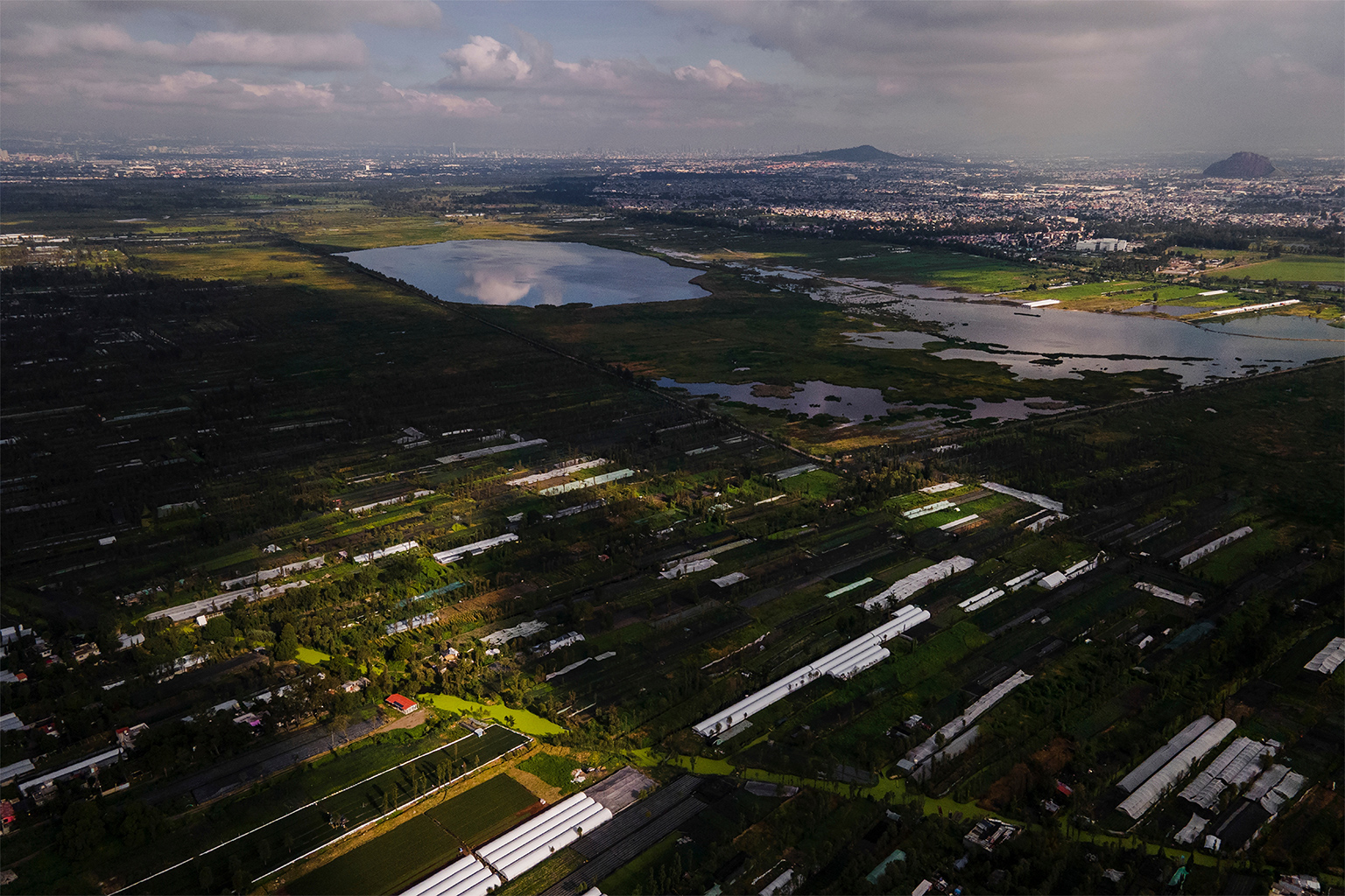 Chinampas in San Gregorio Atlapulco and Xochimilco, boroughs of Mexico City.