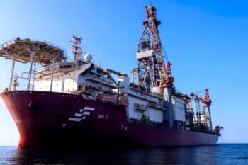 The NS-42 drilling rig, already at the Morpho well, is set to begin drilling immediately. Image courtesy of Petrobras.