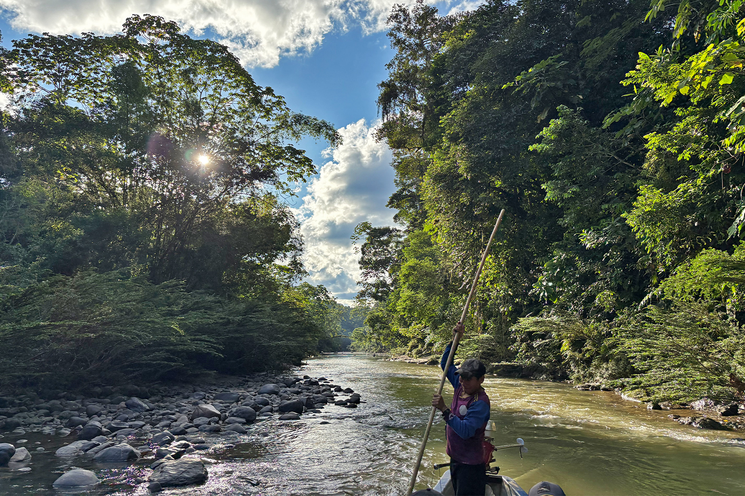 Deep in Ecuador’s Amazon, where the Bobonaza River winds through ancient forests in Pastaza province.