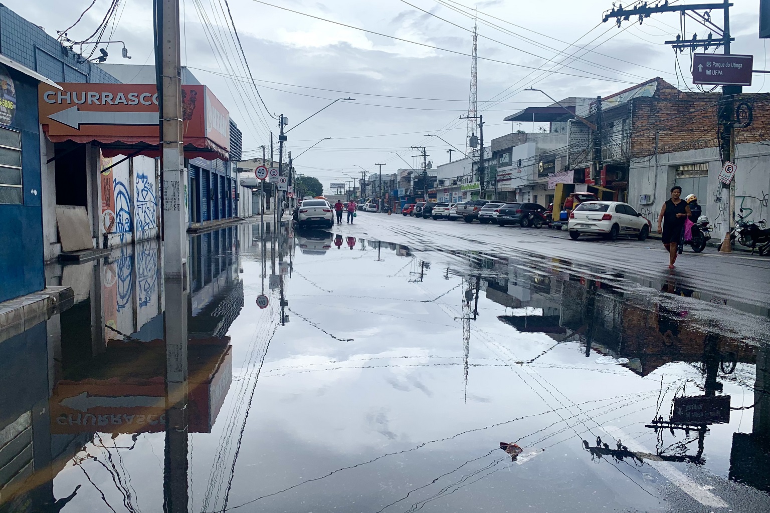 Over 40% of Belém sits below sea level, making the population used to floods.