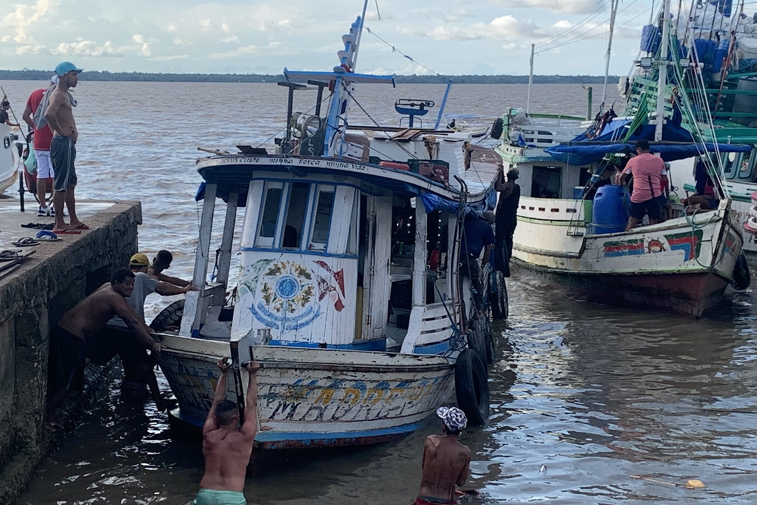 Fishing boats near the Ver-o-Peso market in the heart of the city.