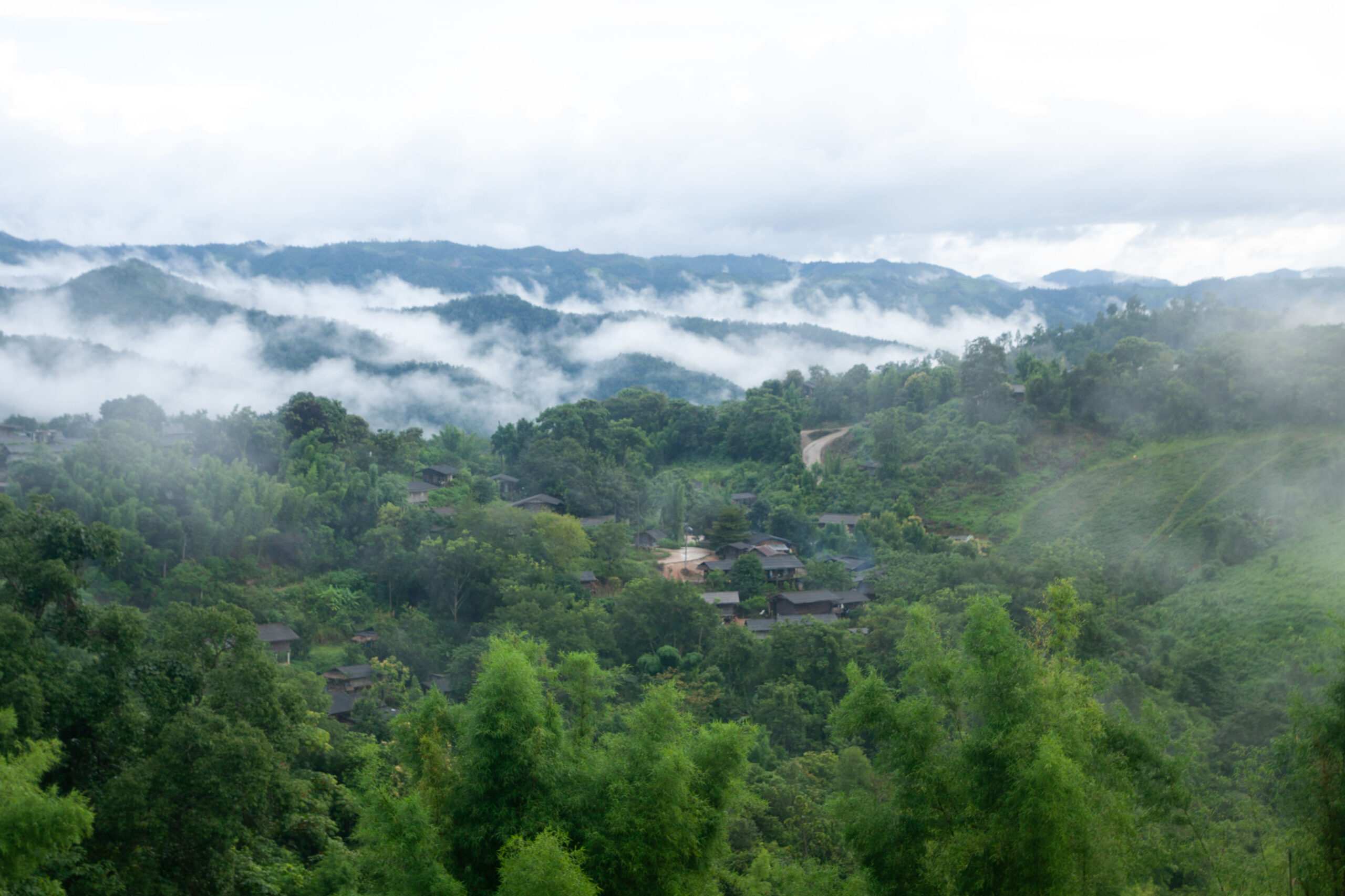 Nestled in the mountains of Omkoi district, the Karen village of Kabeudin is fighting both corn and coal. Image by Gerald Flynn / Mongabay.