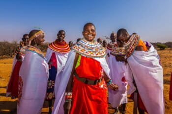 Samburu women part of the Mama Simba programme. Image by Anthony Ochieng/Ewaso Lions.