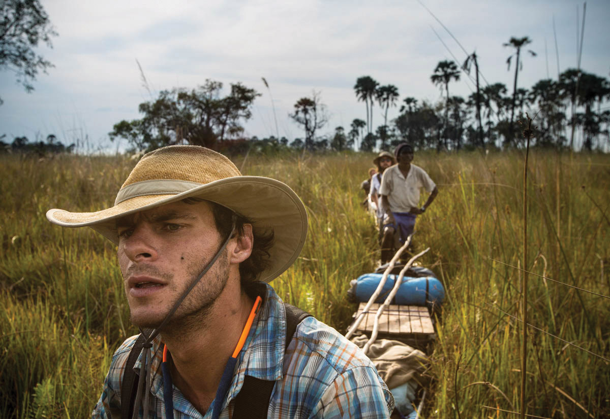 Gregg Treinish in the Oakavango. Photo courtesy of Adventure Scientists