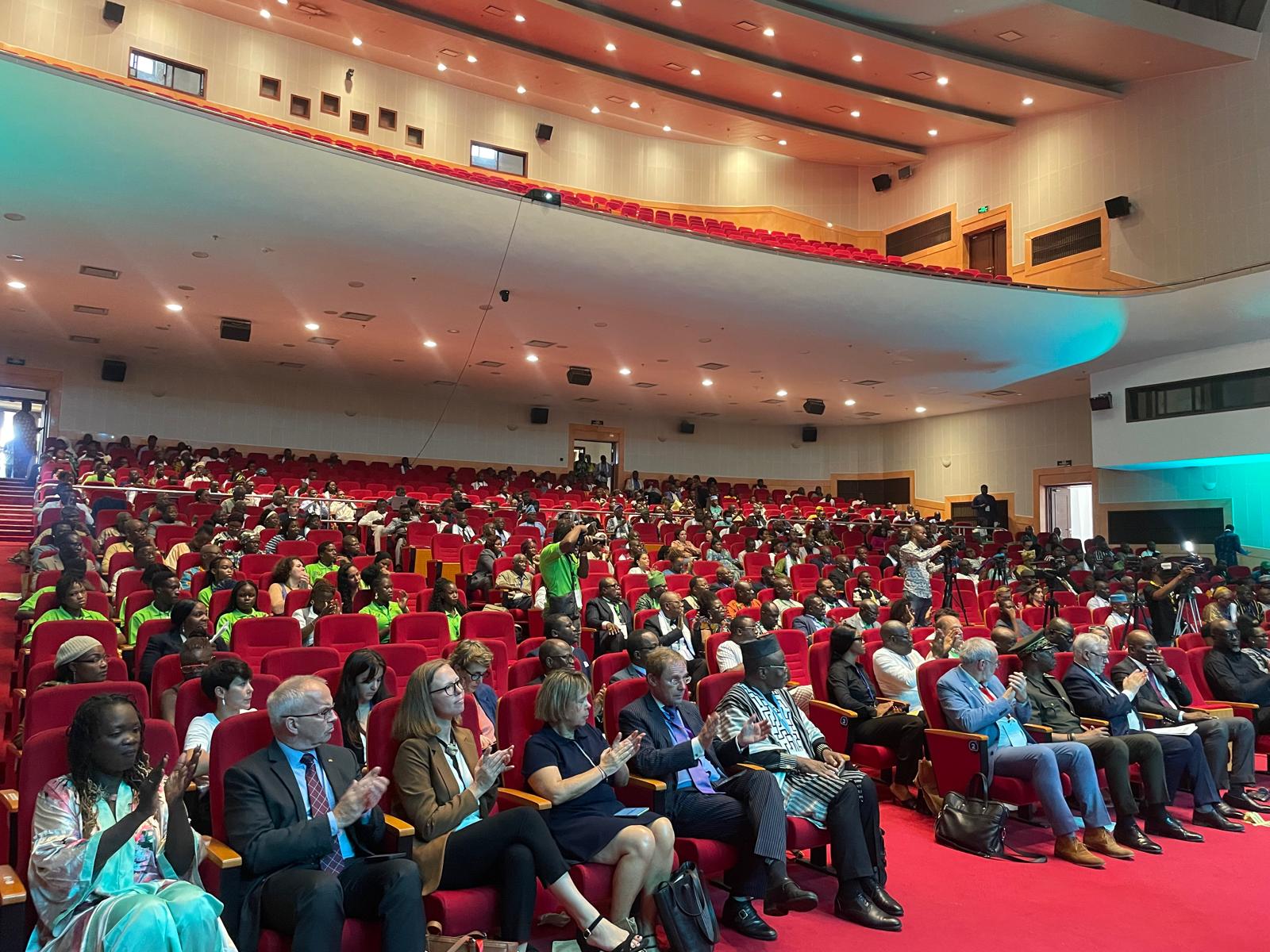 Participants at the Climate Chance Africa 2025 Summit in Cotonou, Benin, are calling on the international community to center adaptation in efforts to address climate change. Image courtesy of Inès Diallo/Climate Chance Association.