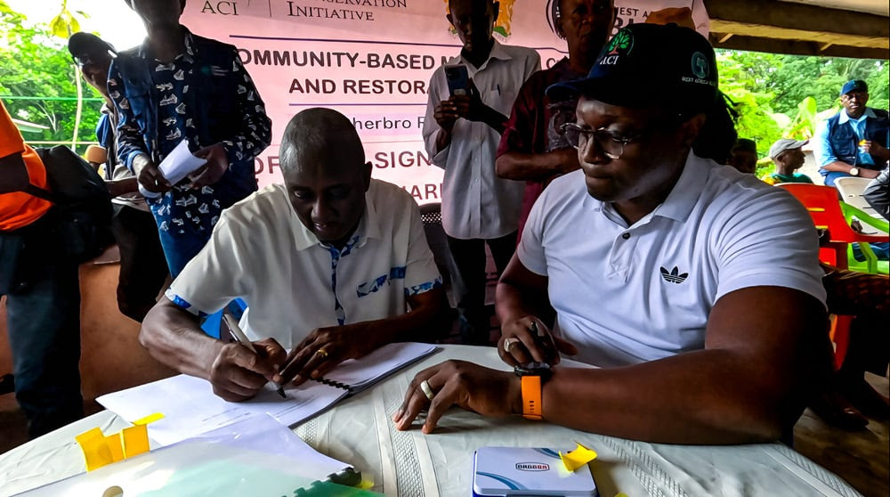 Sierra Leone communities sign carbon agreement based on carbon justice principles