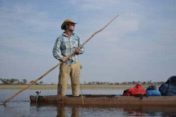 Gregg Treinish in Botswana's Okavango. Photo by Shah Selbe