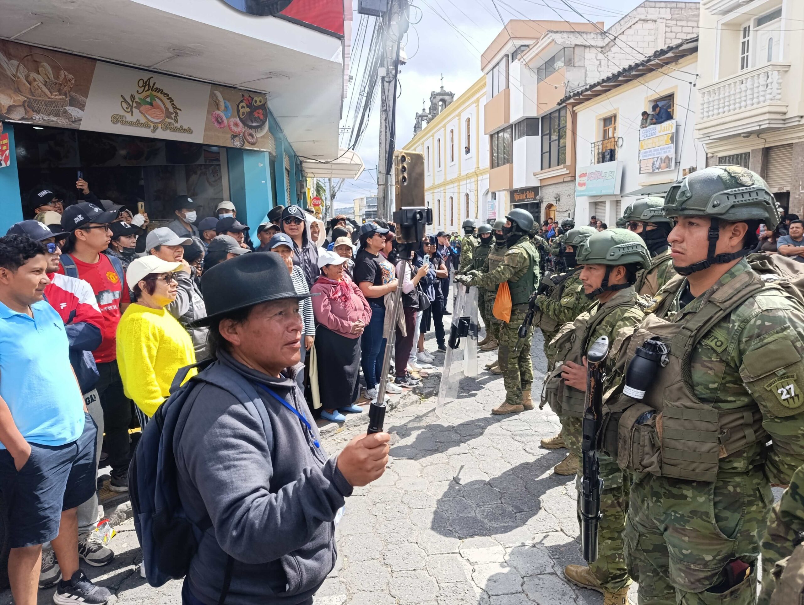 Protest in Ecuador, September 24, 2025. Image by to La Raiz / Lanceros Digitales.