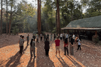 Early-career conservationists take part in the 2025 EDGE Conservation Tools Course, part of a global fellowship program that supports emerging leaders to drive locally led conservation. Image by Paul Barnes /EDGE of Existence, Zoological Society of London.