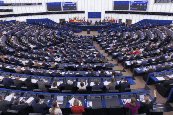 European Parliament during voting session on Nov. 26. Image courtesy of the European Union.