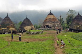 A Manggarai village in Flores.
