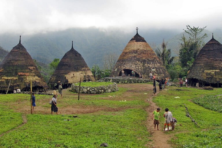 A Manggarai village in Flores.