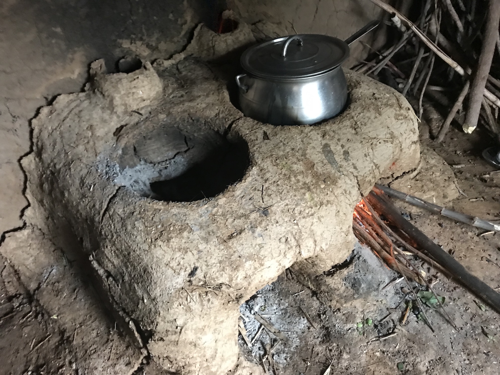 An improved cookstove in the village of Bang in the North region of Cameroon.