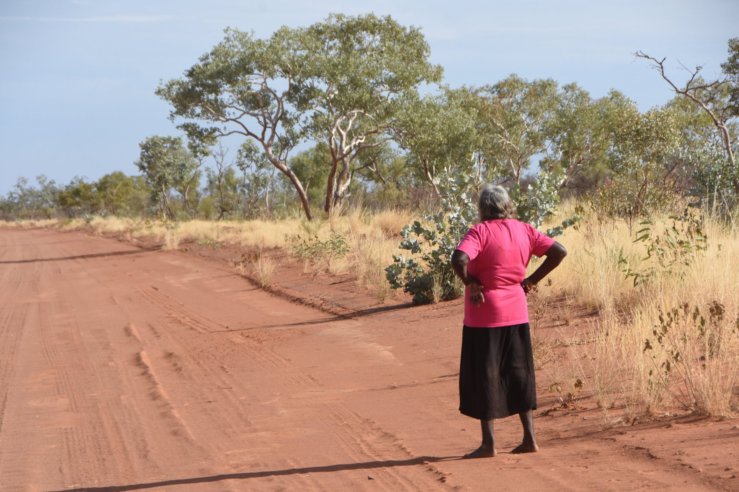 Senior Warlpiri elder and law woman, Alice Nampijinpa Henwood, close to Lajamanu. Image by Anthony Ham.