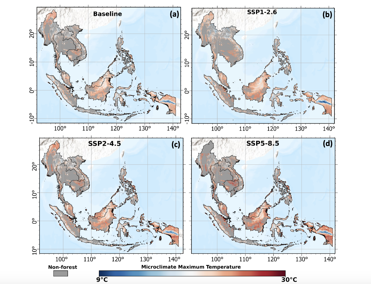 Microclimate map of SE Asia