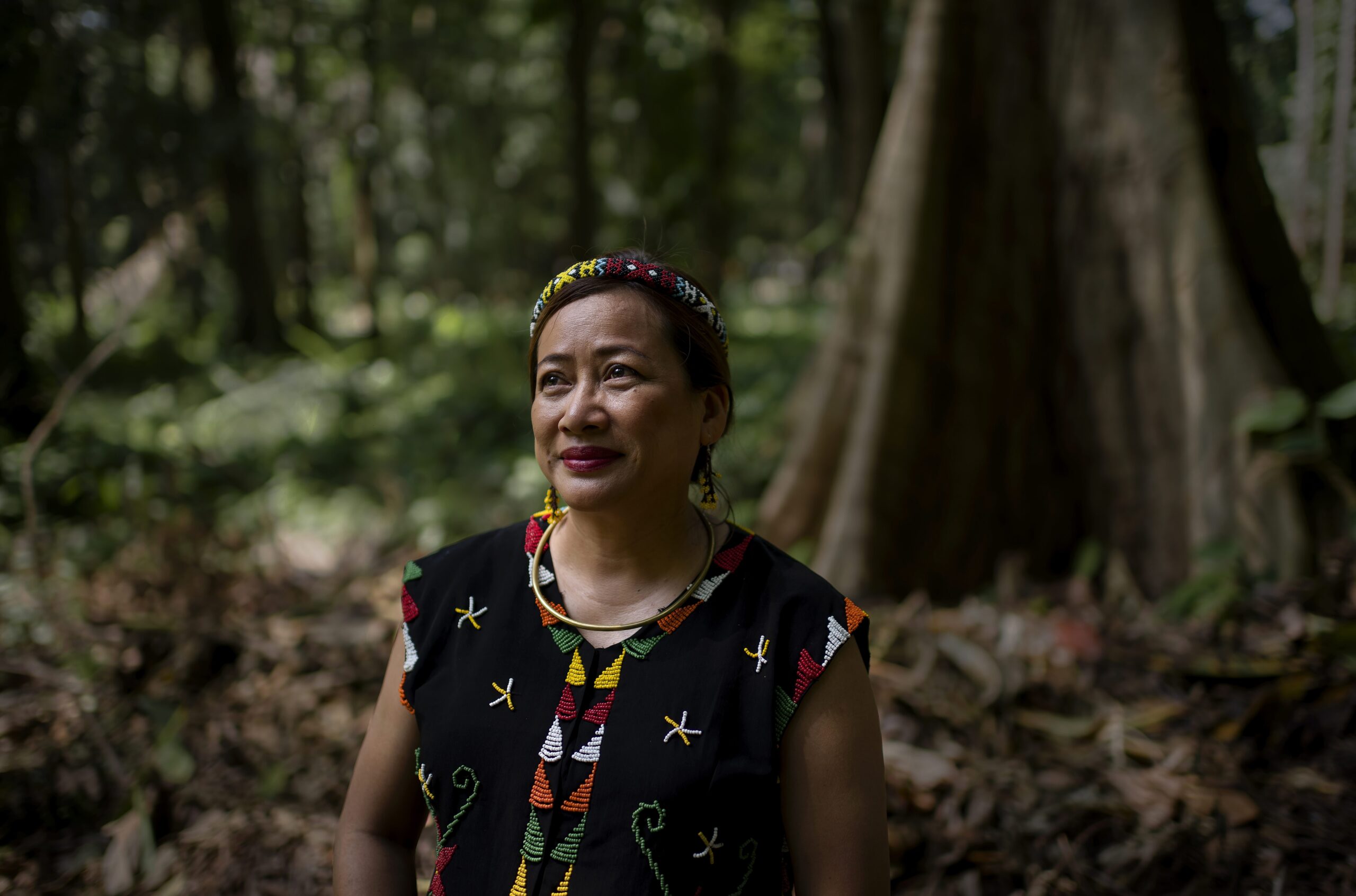 Jenifer Lasimbang, a Kadazan Indigenous Orang Asal from Sabah, Malaysian Borneo, is an advocate for Indigenous Peoples' rights with over 30 years of experience. She is a former Sabah State Legislative Assembly member and served as Assistant Minister of Education and Innovation from 2018 to 2020. She is currently the executive director of Indigenous Peoples of Asia Solidarity Fund (IPAS). Image © Ana Caroline de Lima / The Royal Foundation.