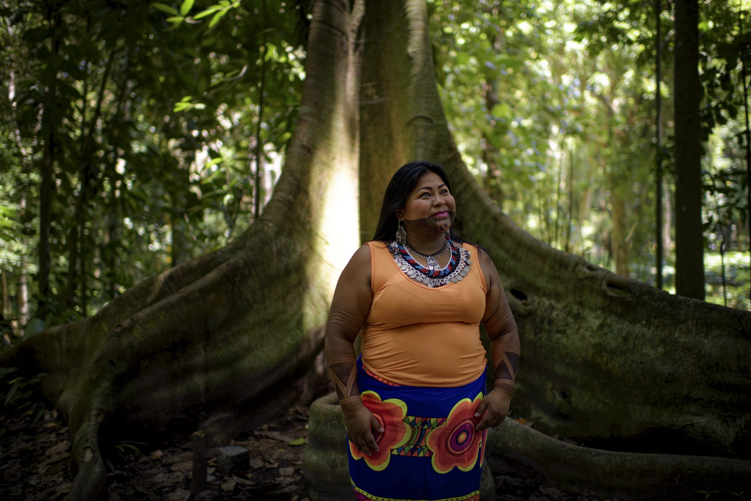 Sara Omi an Indigenous leader of the Emberá people of Panama and coordinator of Territorial Women Leaders of Mesoamerica. Image © Ana Caroline de Lima / The Royal Foundation.