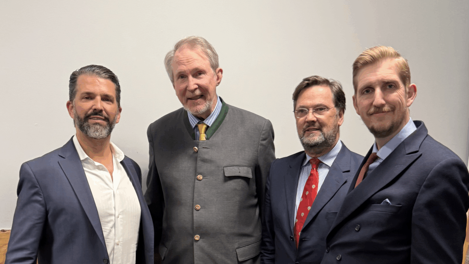 Tristan Breijer (left), along with representatives from CIC, and Donald Trump Jr. in Nashville.