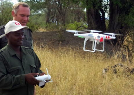 MarcGoss teaching drone use in TZ