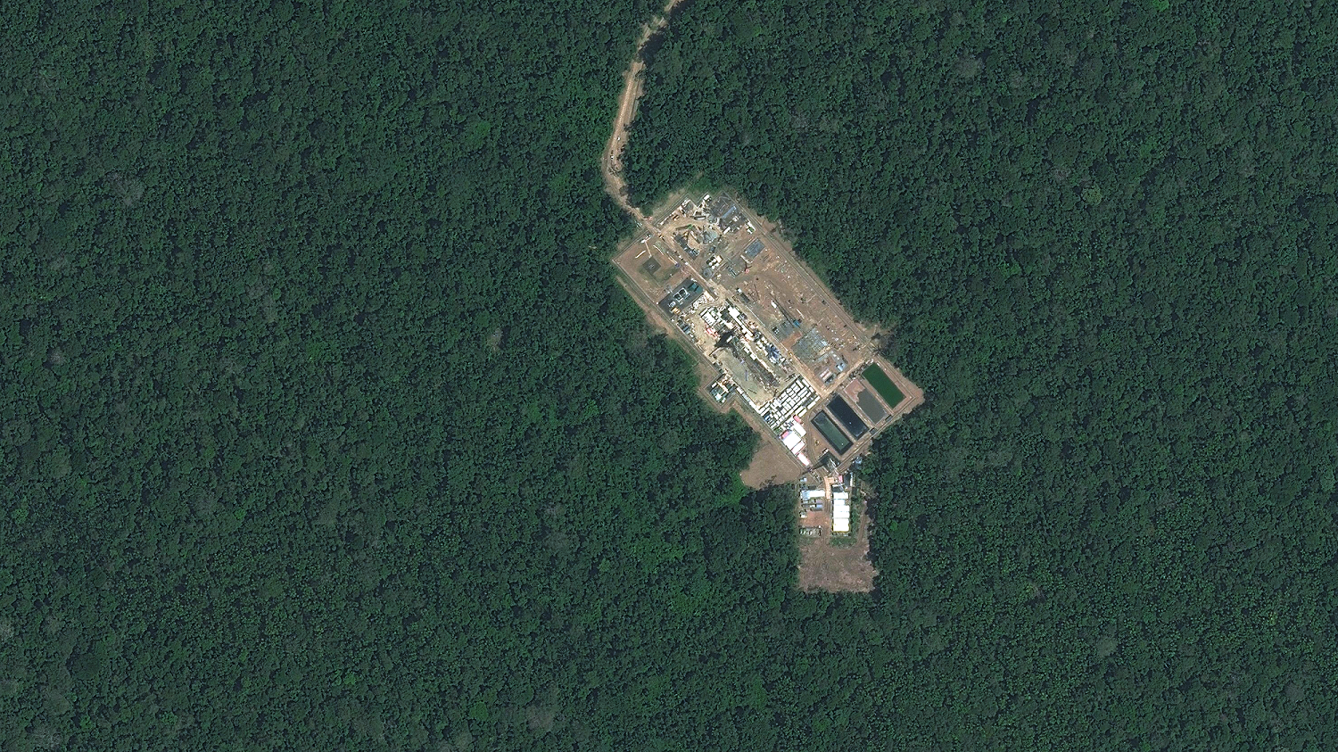 El Parque Nacional Yasuní queda ubicado en la Amazonía, en el noreste de Ecuador. Foto: DigitalGlobe