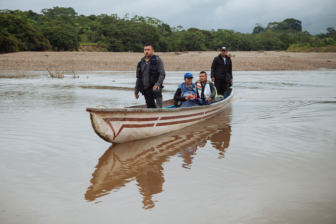 El río Putumayo es el paso entre las comunidades Siona de San José de Wisuyá (Ecuador) y Buenavista (Colombia). Foto: Amazon Frontlines.