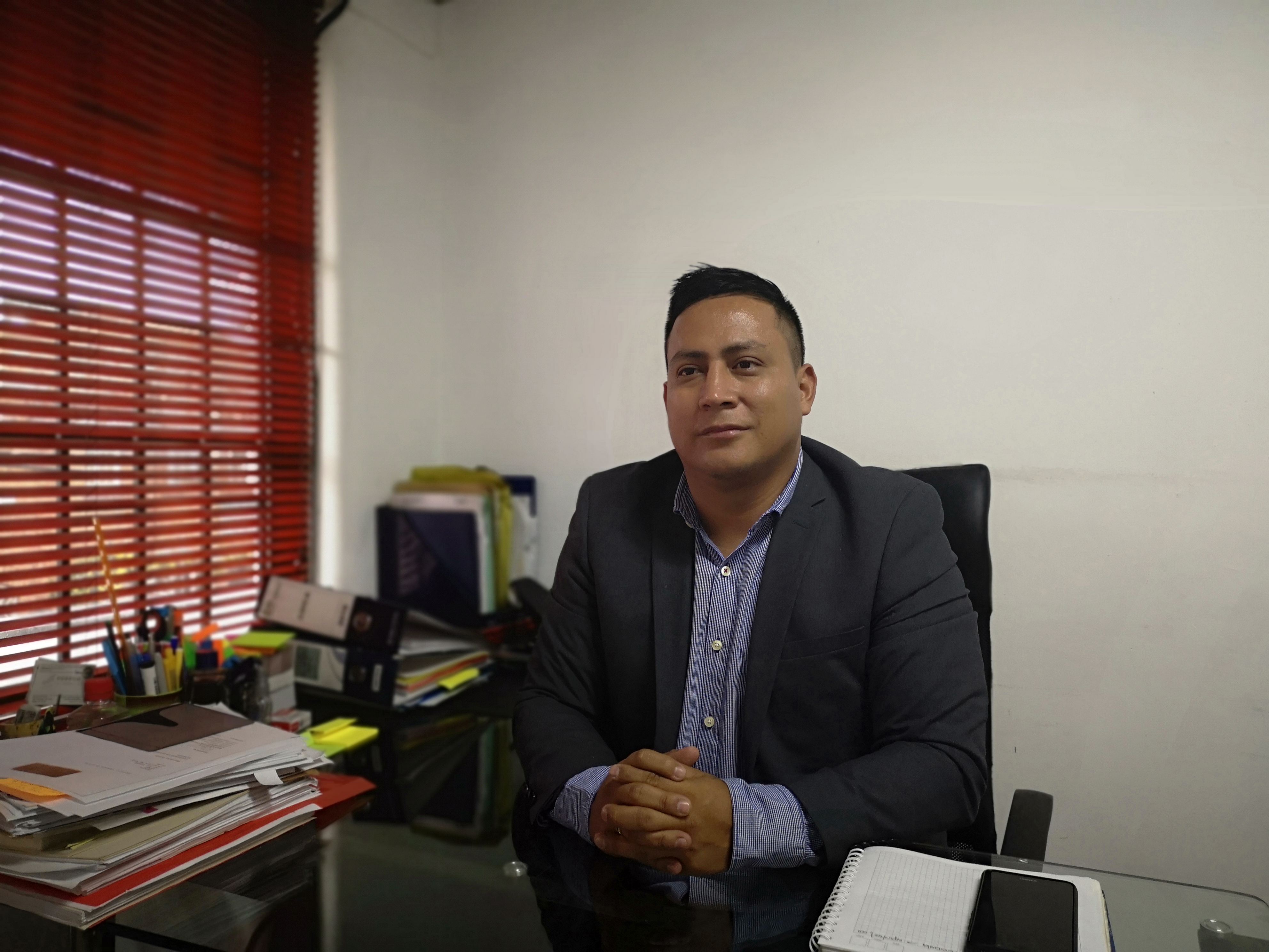 Robinson López, coordinador de Derechos Humanos de la Organización Nacional de los Pueblos Indígenas de la Amazonía Colombiana (OPIAC). Foto: Antonio Paz