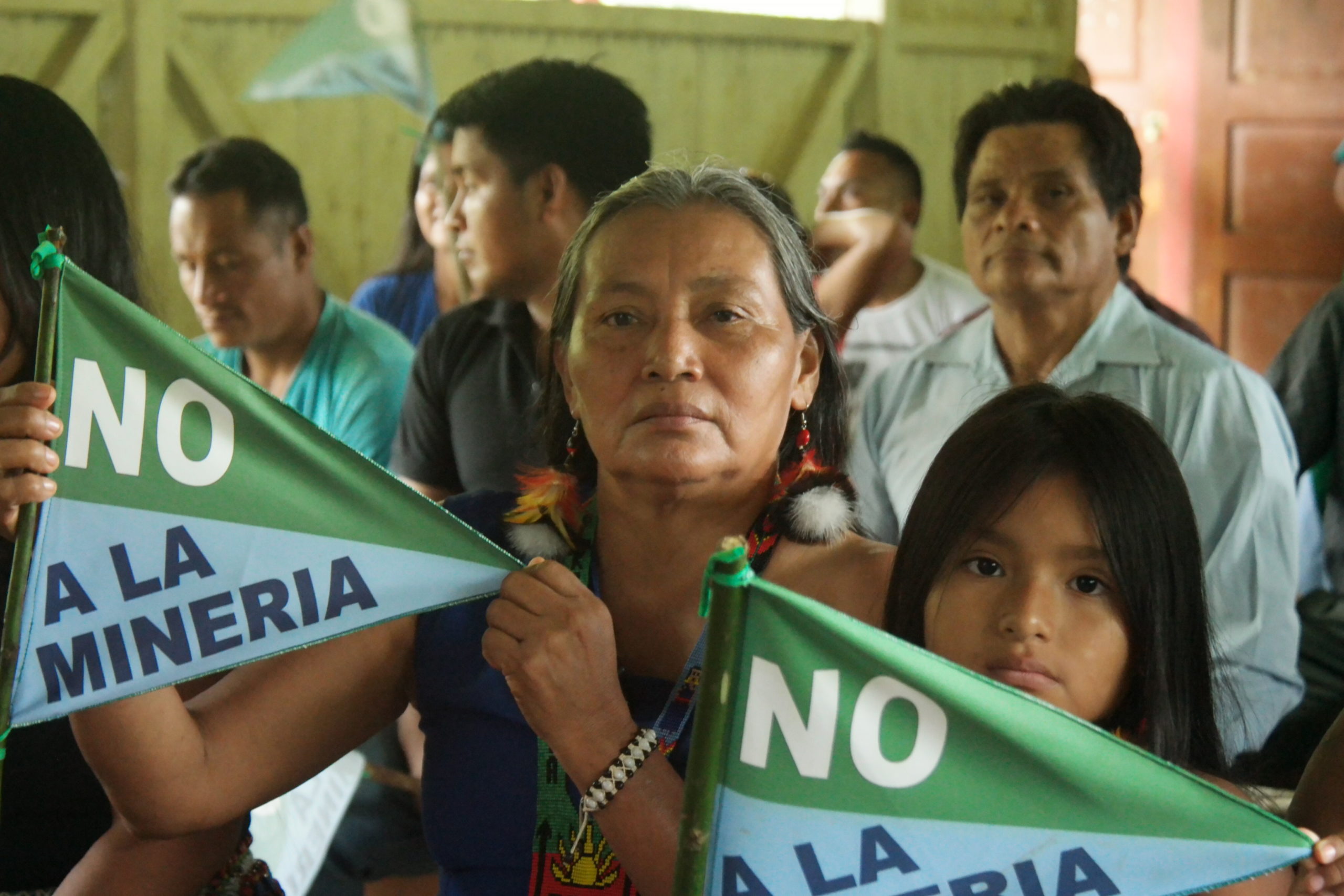 Desde que inició su periodo como presidenta del Pueblo Shuar Arutam, Josefina Tunki se ha opuesto a la minería en el territorio. Foto: Cortesía pueblo Shuar Arutam.