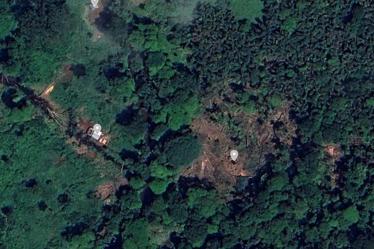 Mapa proceso de invasión y tala e bosque húmedo de Nicaragua
