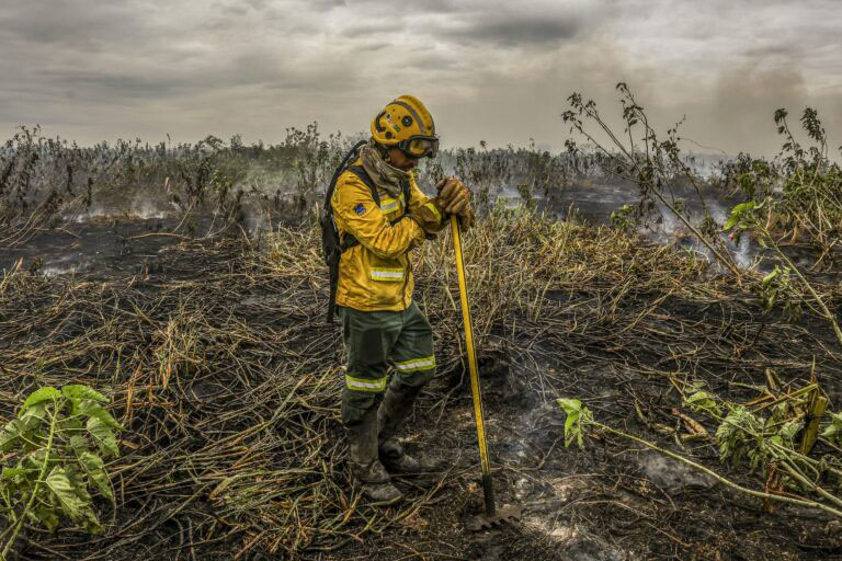 Brasil 6 - brigada Pantanal Mato Grosso do Sul destruida por incendio 2024 - Foto Marcelo Camargo - Agência Brasil