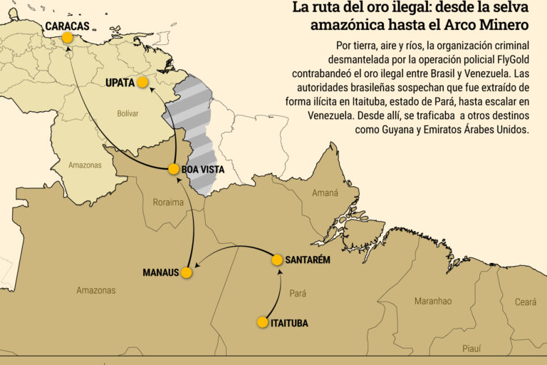 La ruta del oro ilegal: desde la selva amazónica hasta el Arco Minero del Orinoco