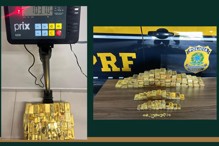 Policía Brasil decomisó 104 kilos de oro camioneta en Boa Vista - Crédito Policia Rodoviaria Federal - mongabay