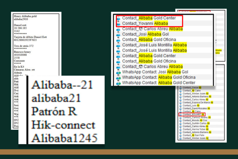 Luis Alberto Spinett Flores celular Alibaba - Mongabay - Crédito Informe Policía Federal de Brasil