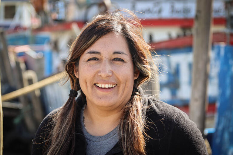 Claudia Conejeros, Pescadora de Lebu - Foto Francisco Velásquez