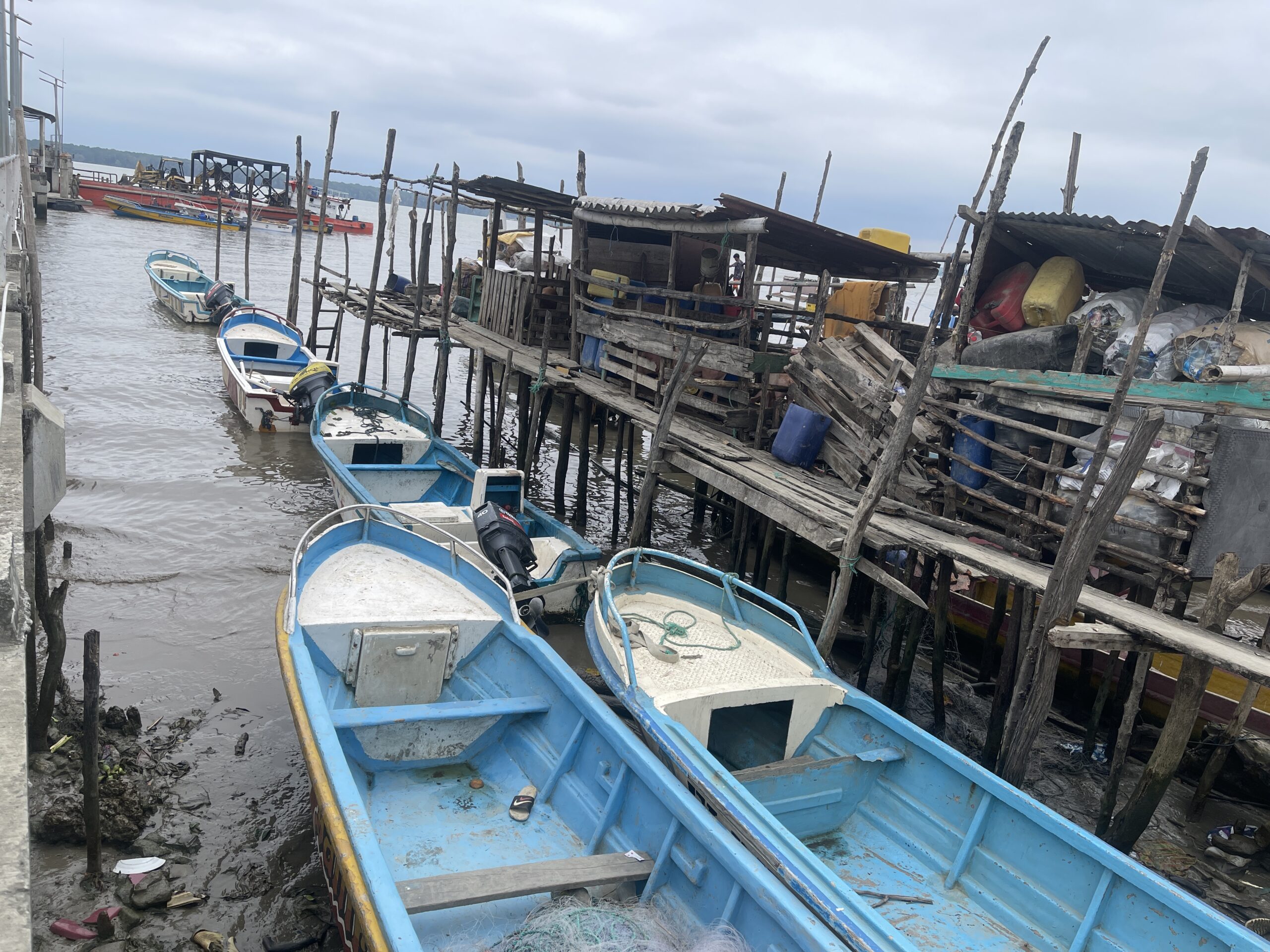 Lanchas en el ingreso a Puerto Roma. Foto: Alexis Serrano Carmona
