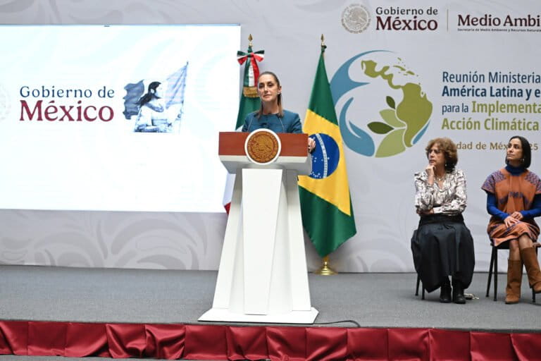 Presidenta de México, Claudia Sheinbaum en reunión con autoridades ambientales de América Latina y el Caribe