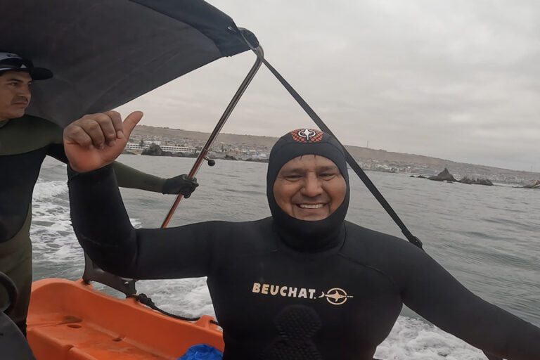Miguel Torres Tapia, presidente de la Asociación de Pescadores Artesanales No Embarcados y Protectores del Medio Ambiente Marino del Puerto de Ilo (APANEMPAM). Foto: cortesía Miguel Torres Tapia