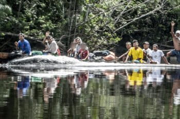 Los territorios de la Amazonía que buscan transformarse a Entidades Territoriales Indígenas representan el 13 % del territorio de Colombia. Foto: cortesía Mauricio Romero / GAIA Amazonas