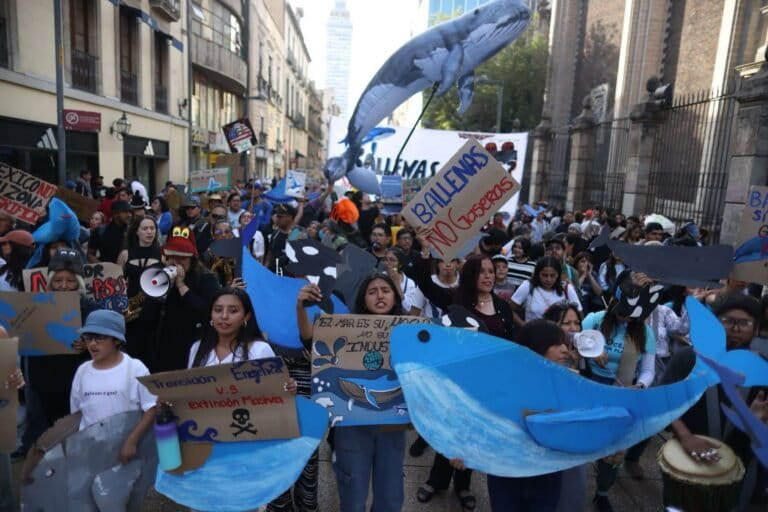 Marcha en México contra proyectos de combustibles fósiles