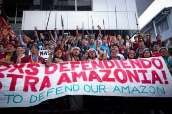 Protesta indígena por la Amazonía en Ecuador