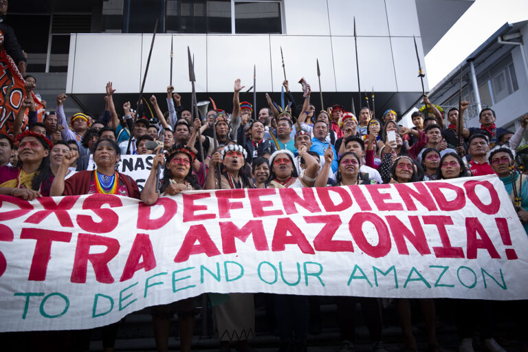 Protesta indígena por la Amazonía en Ecuador