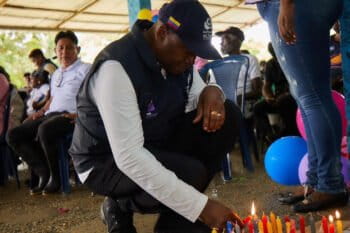La organización Somos Defensores, de Colombia, registró 128 agresiones contra 120 personas defensoras de derechos humanos en los primeros tres meses de 2025. Foto: Defensoría del Pueblo y la Naturaleza