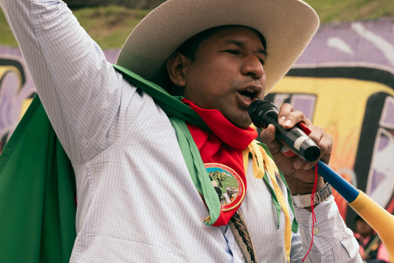 La Organización Nacional Indígena de Colombia (ONIC), anunció el lanzamiento de su campaña global “Territorios indígenas como acción climática”, previa a su participación en la COP30. Foto: cortesía ONIC