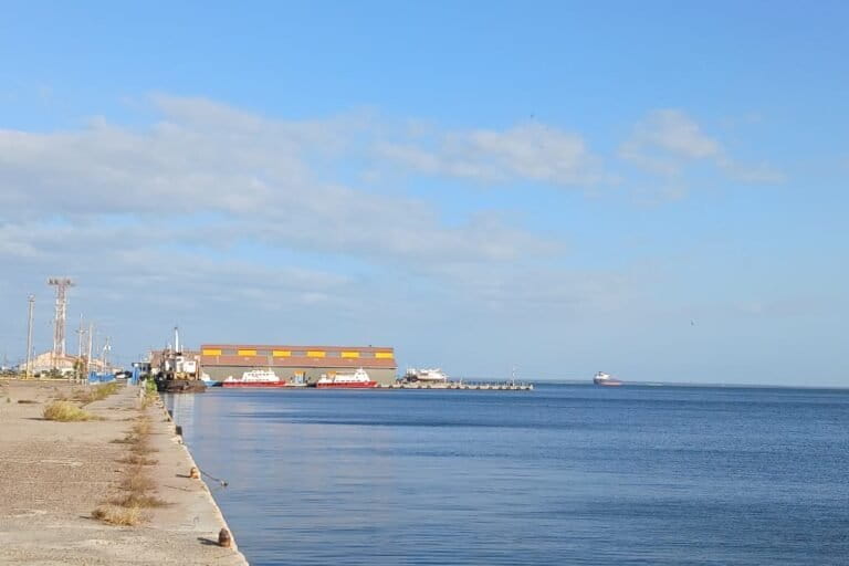 Tanqueros petroleros y comerciales en la costa del lago de Maracaibo. (2026) Foto: cortesía Francisco Rincón
